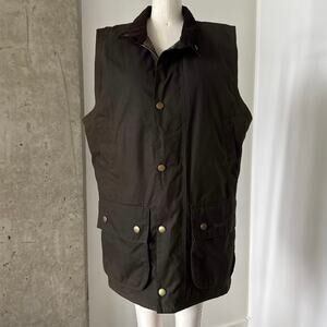Barbour Westmorland Mens Wax Waistcoat - Olive Medium